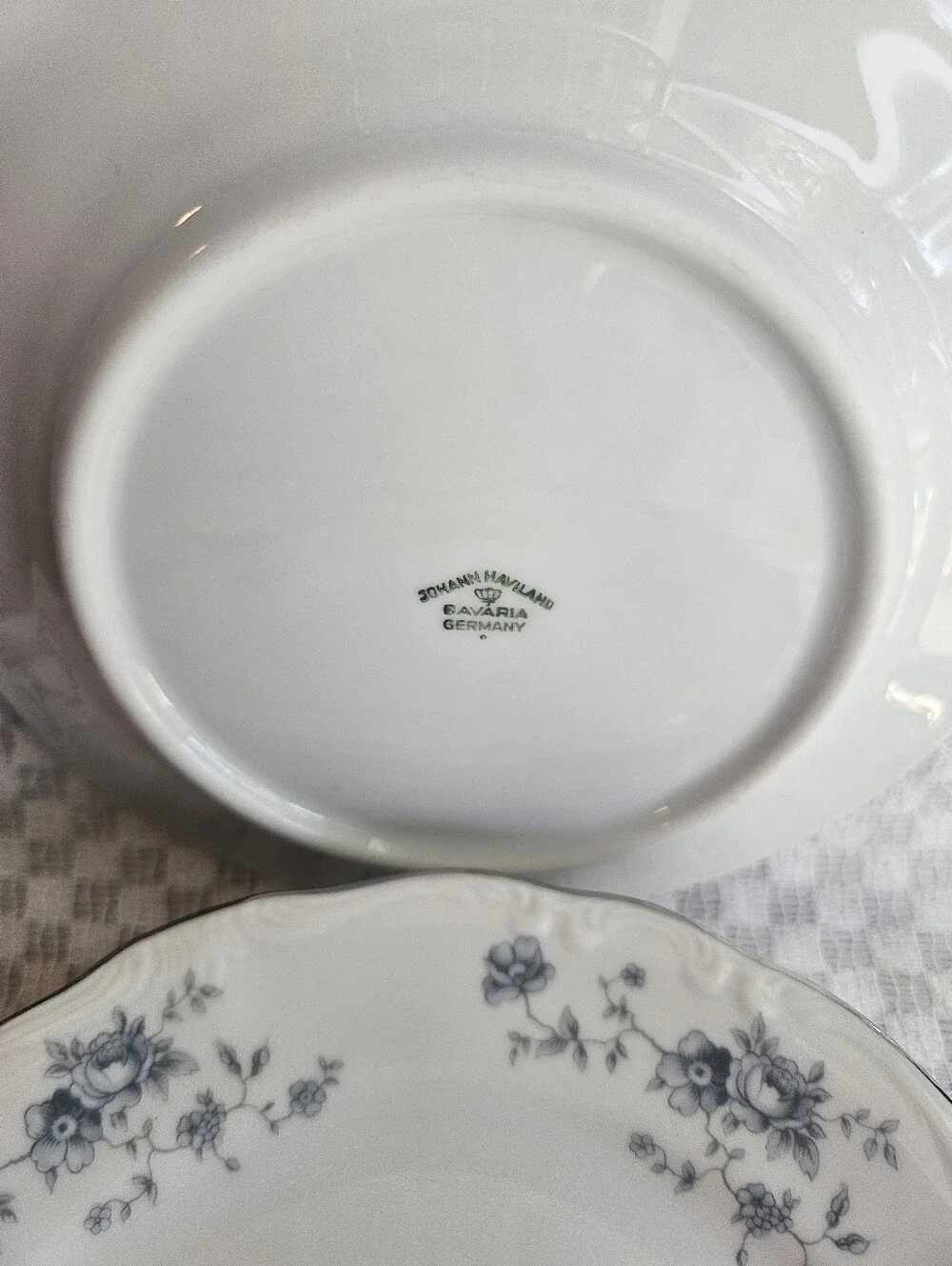 Johann Haviland Blue Garland Plates